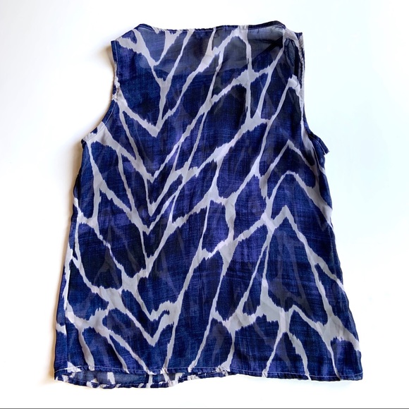 { Banana Republic Factory } Semi-Sheer Tank Sz S - Picture 2 of 5